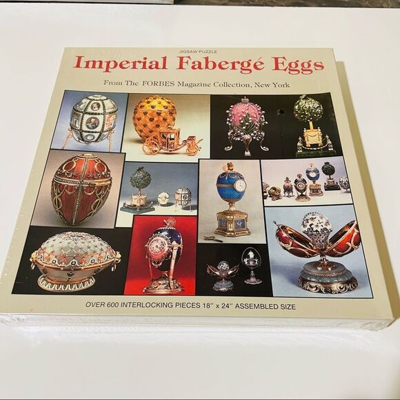 Vintage New NIB Imperial Faberge Eggs Forbes Magazine Collection Nordevco Puzzle - Picture 3 of 13